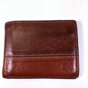 TIMBERLAND Brown Leather Bifold Wallet
